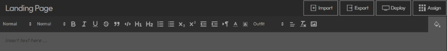 create html pages with page editor
