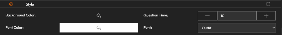 configure quiz settings