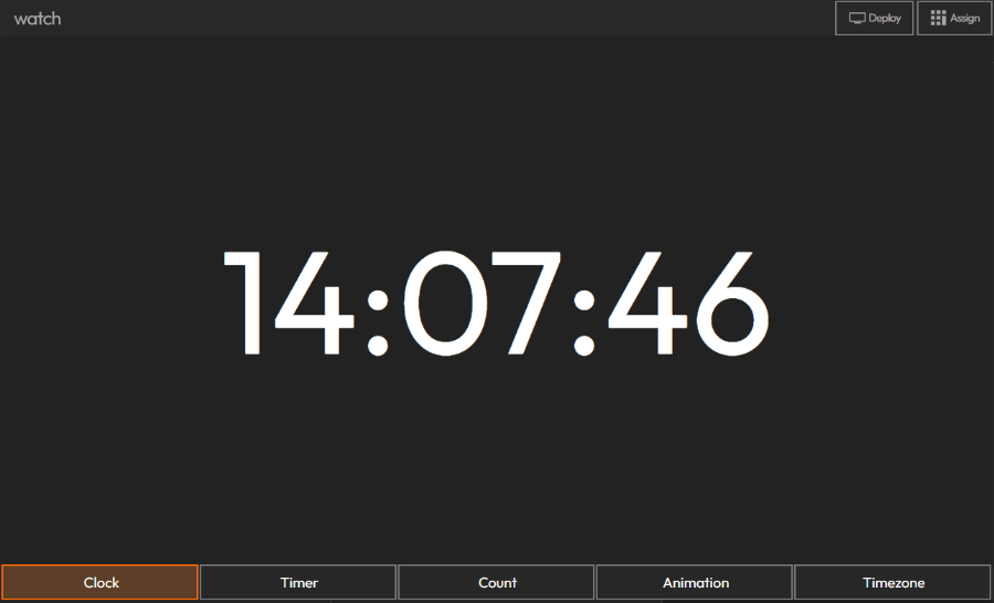 watch app clock