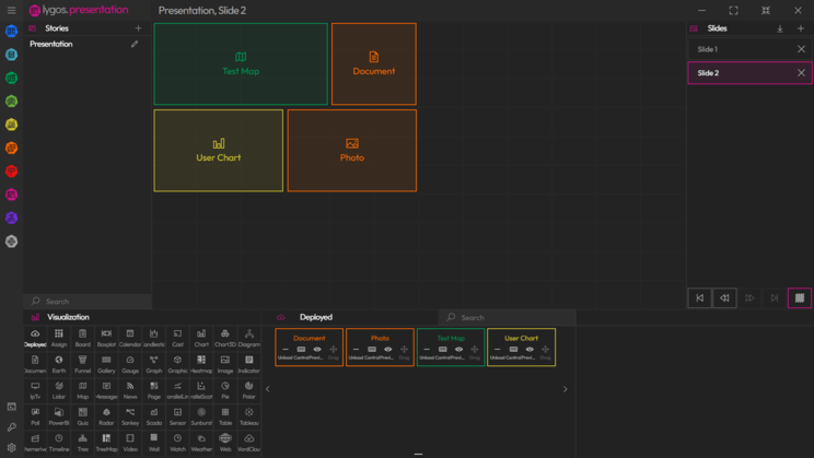 lygos video wall software presentation module